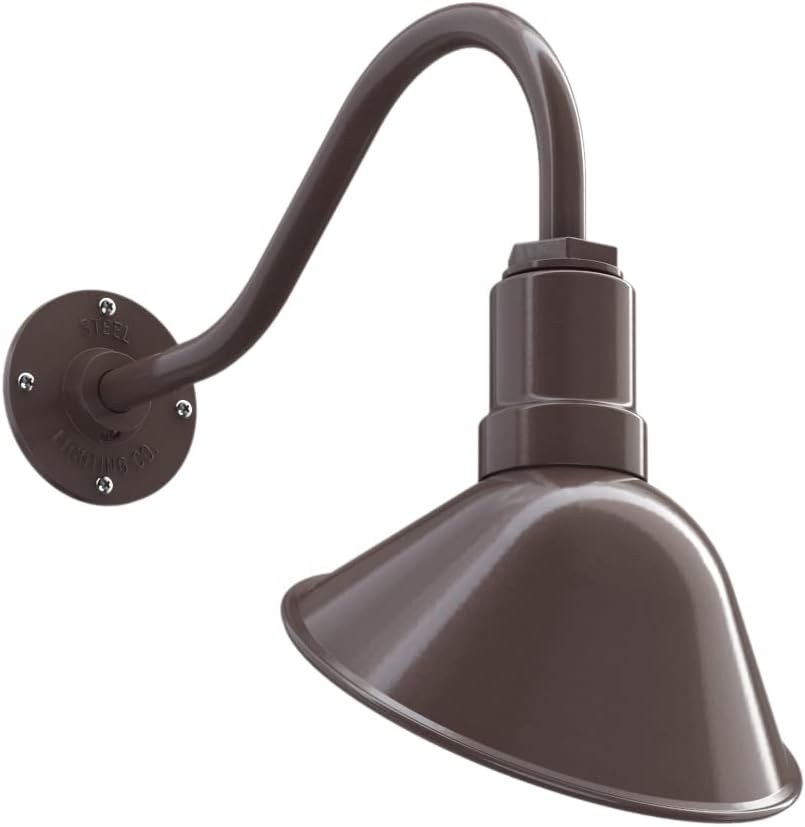 9 inch Dome 11 inch Straight Arm Matte Black Sign Light J2655
