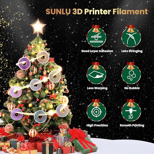 Silk Rainbow PLA+ 3D Printer Filament, Multicolor, 1kg E19126