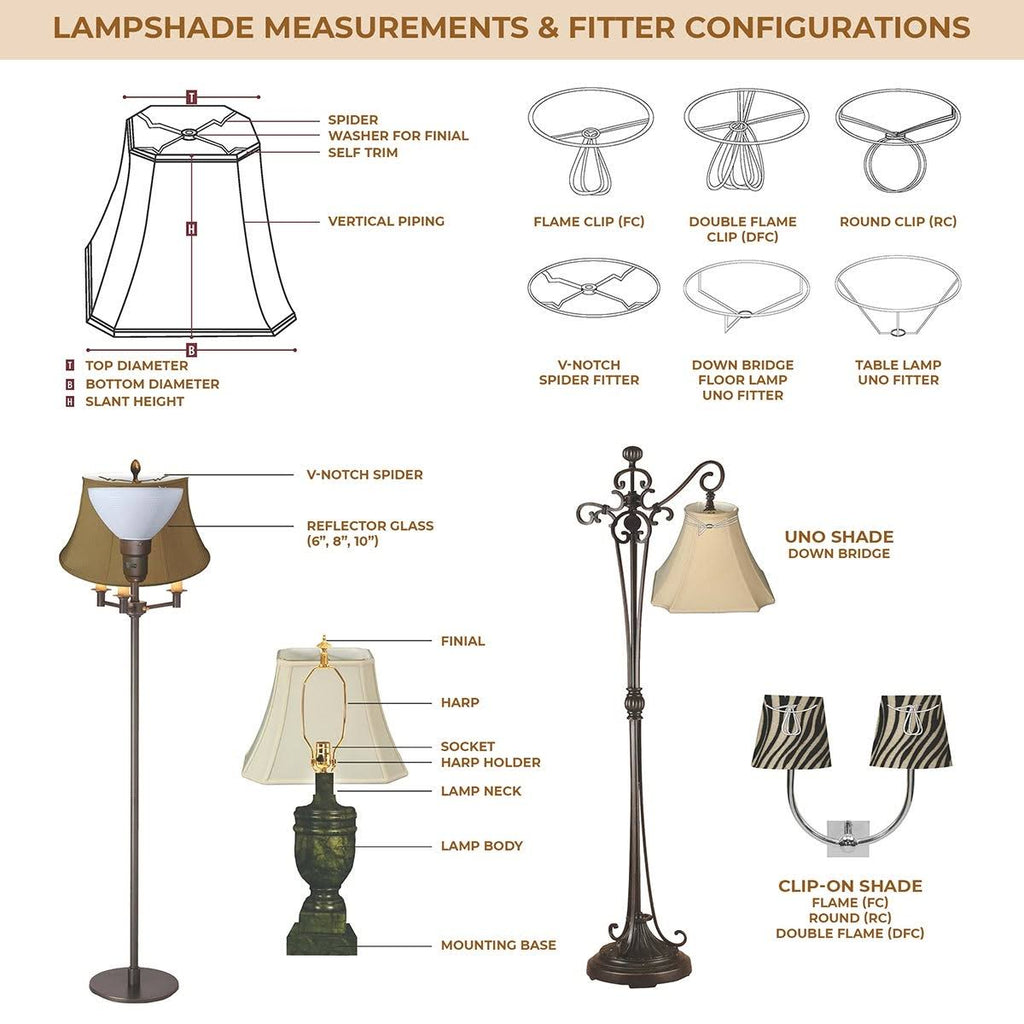 Eggshell 6x16x10 Lamp Shade Set of 2 G10642