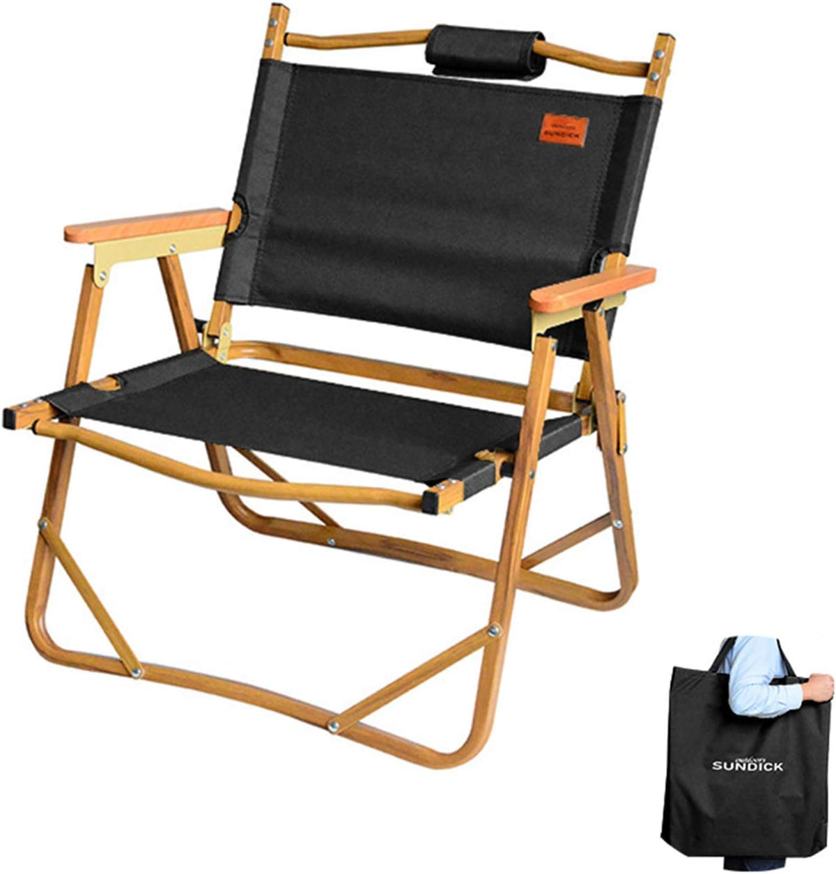 Portable Foldable Wood Chair R372