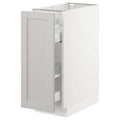 White Base Cabinet with Pull-Out Storage A906