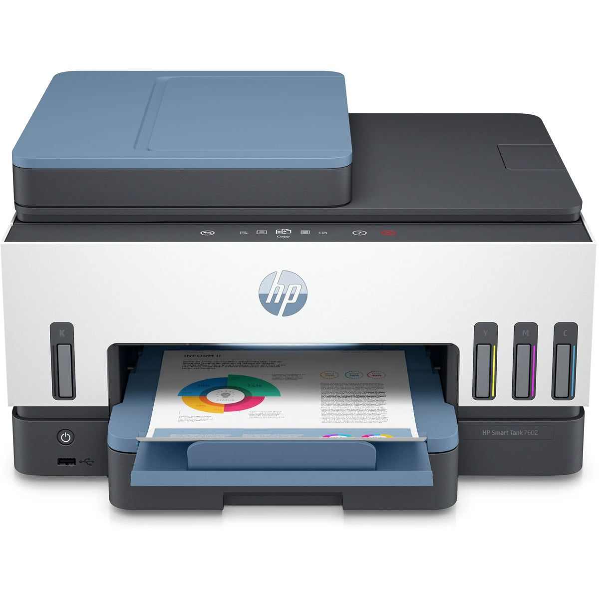 Smart Tank All-in-One InkJet Printer, Color Print, Copy, Scan W7745