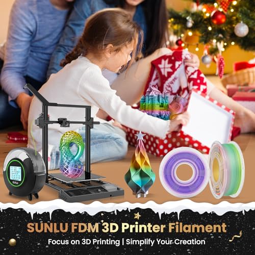 Silk Rainbow PLA+ 3D Printer Filament, Multicolor, 1kg E19126