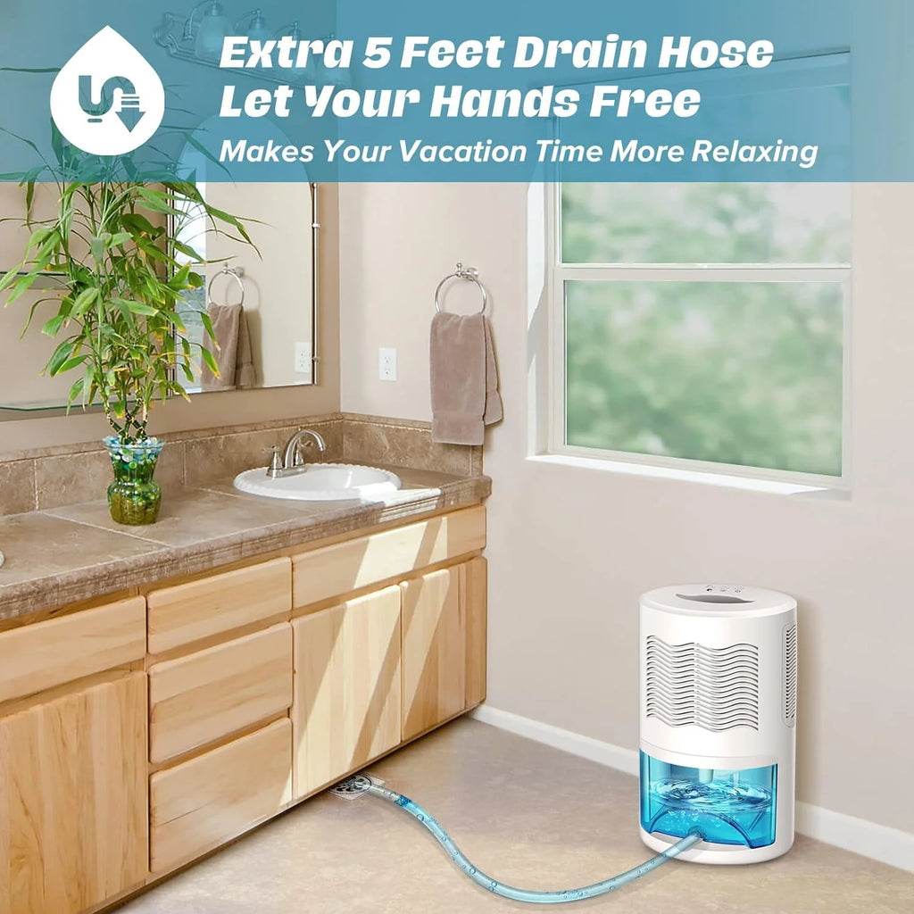 Upgraded Dehumidifier with Drain Hose 68oz Water Tank Y683