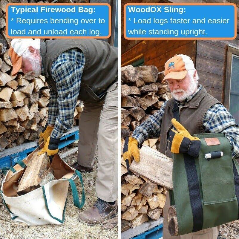Ergonomic Firewood Carrier and Rack P166655