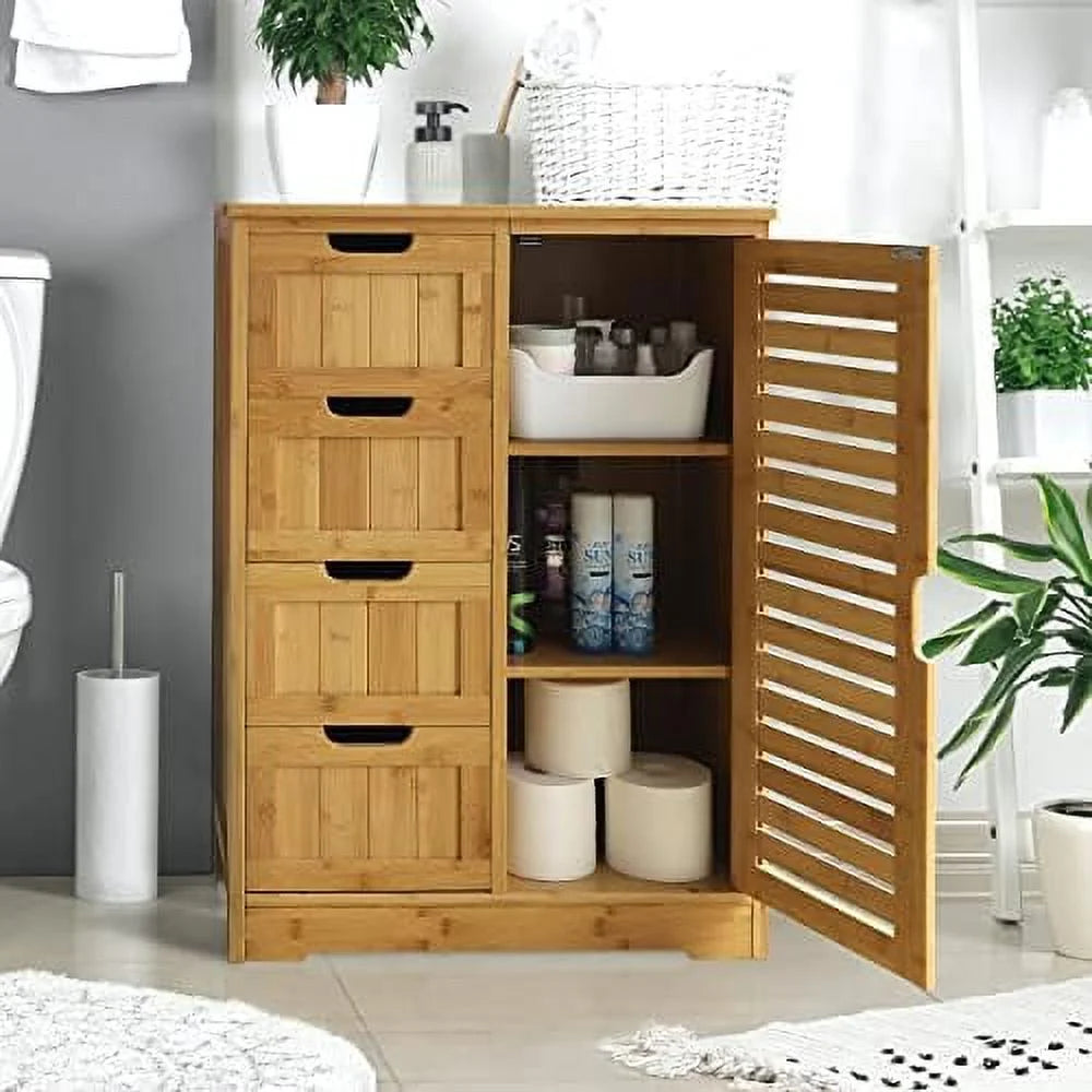 4 Drawer Freestanding Bathroom Cabinet B36459