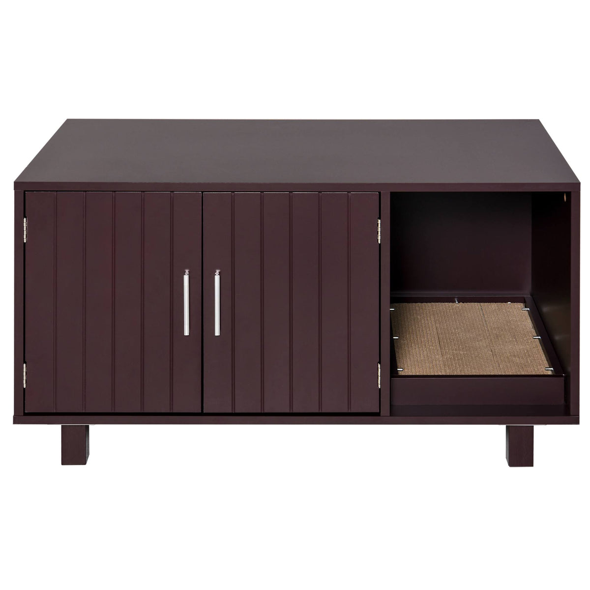 Cat Box Furniture with Scratch & Magnetic Doors U36156