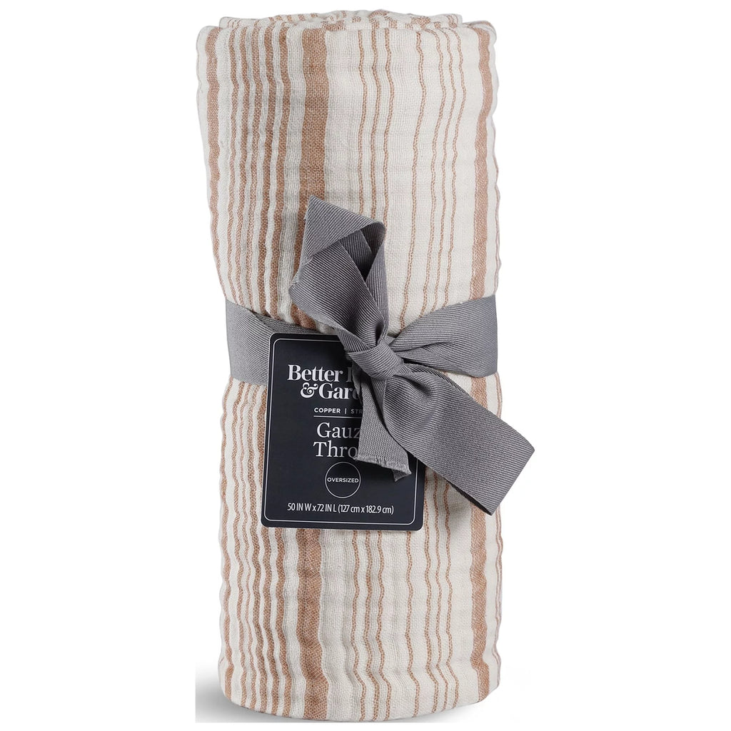 Striped Gauze Throw 50 x 72 T92339