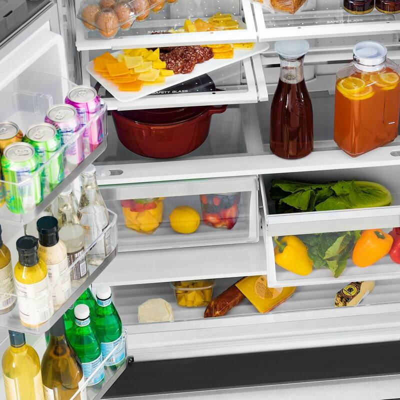 36 in. 4-Door French Door Refrigerator with Ice Maker in Stainless Steel F969553