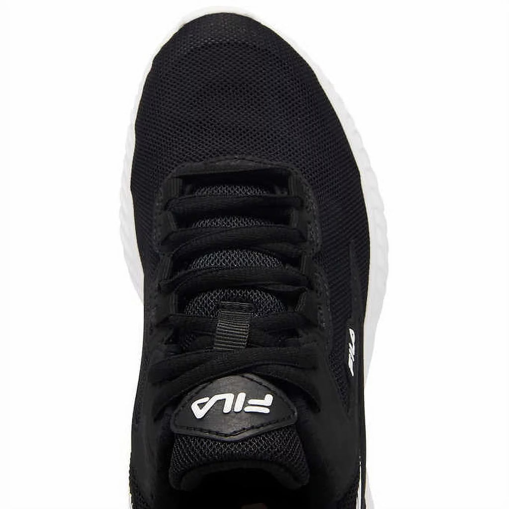 Black Lace-up Athletic Running Shoe L5213