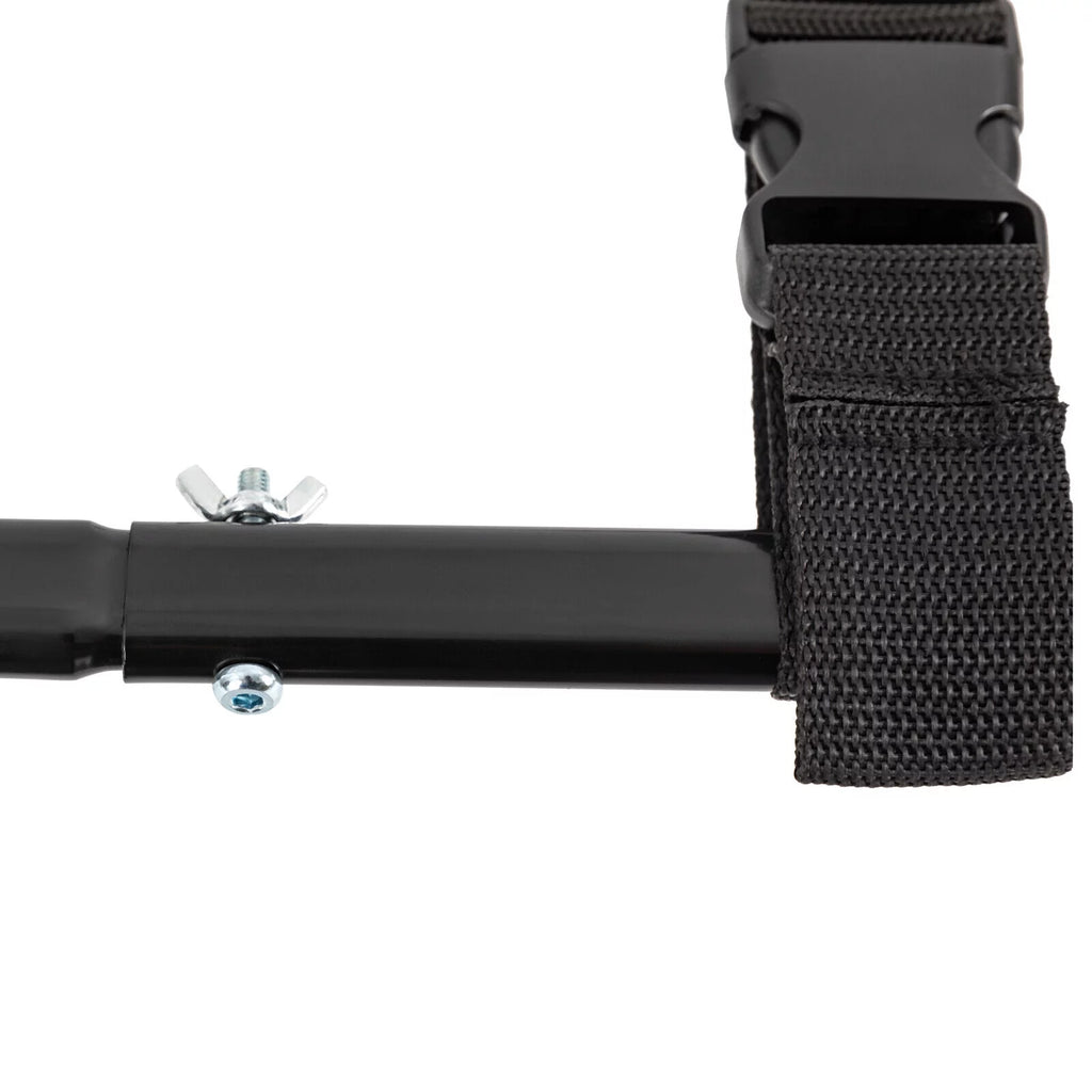 Black Adjustable Bed Side Rail with Storage Pocket J47754