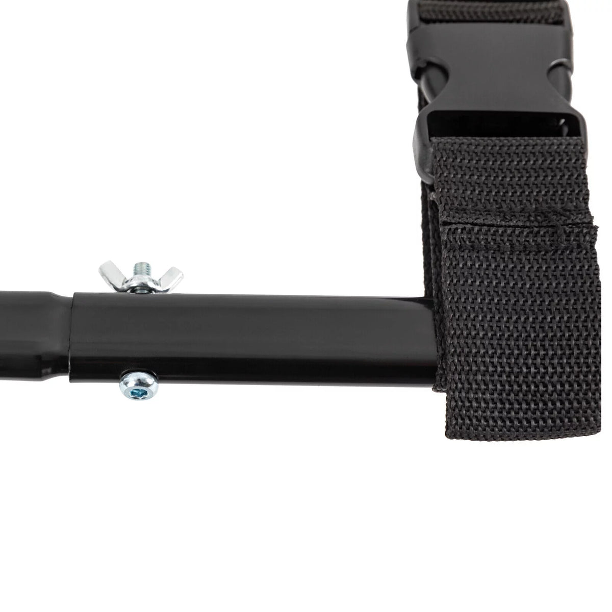 Black Adjustable Bed Side Rail with Storage Pocket J47754