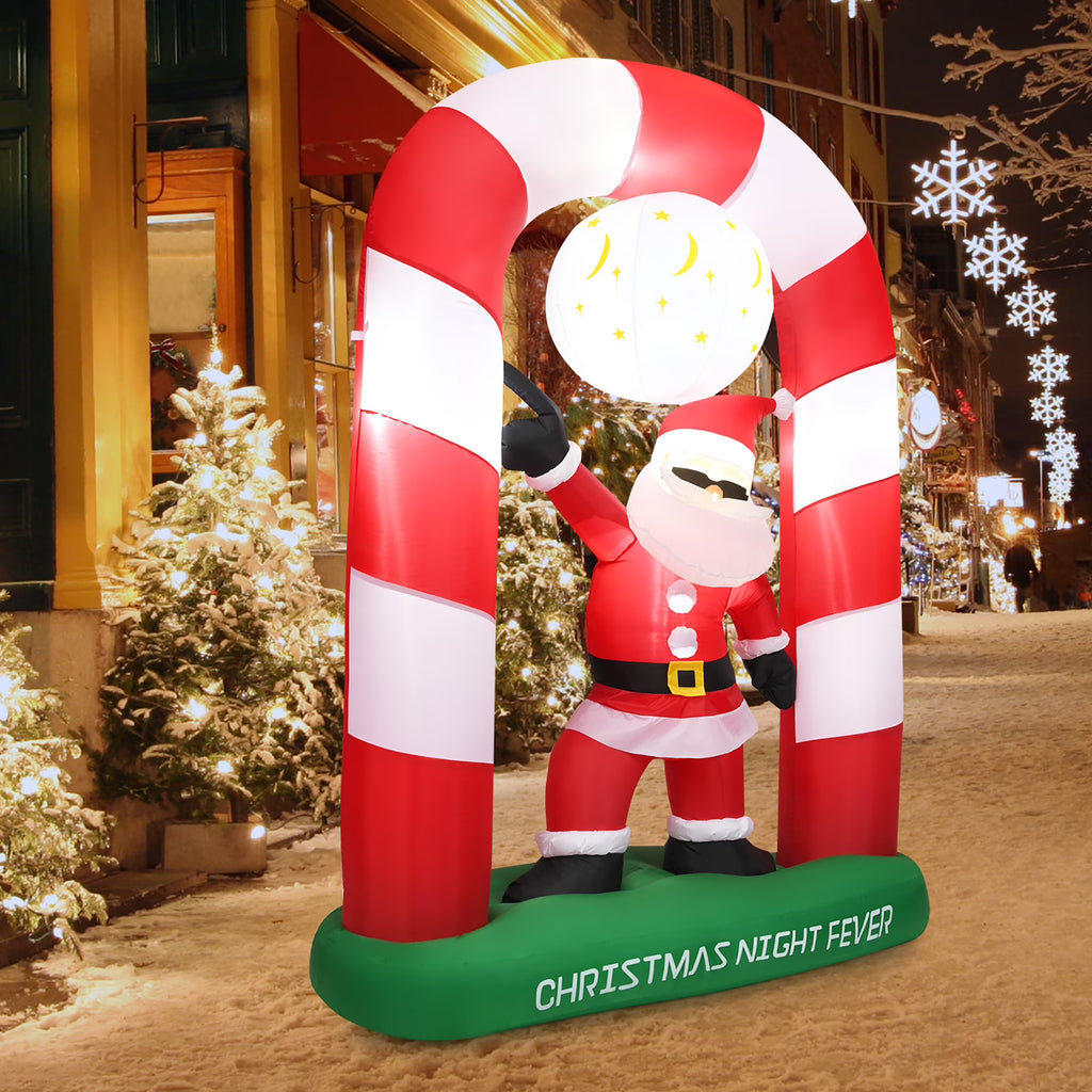 Inflatable Christmas Santa Claus Archway Yard Decoration M737