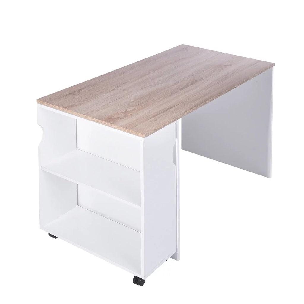 L Shape Computer Desk with Bookcase F915554