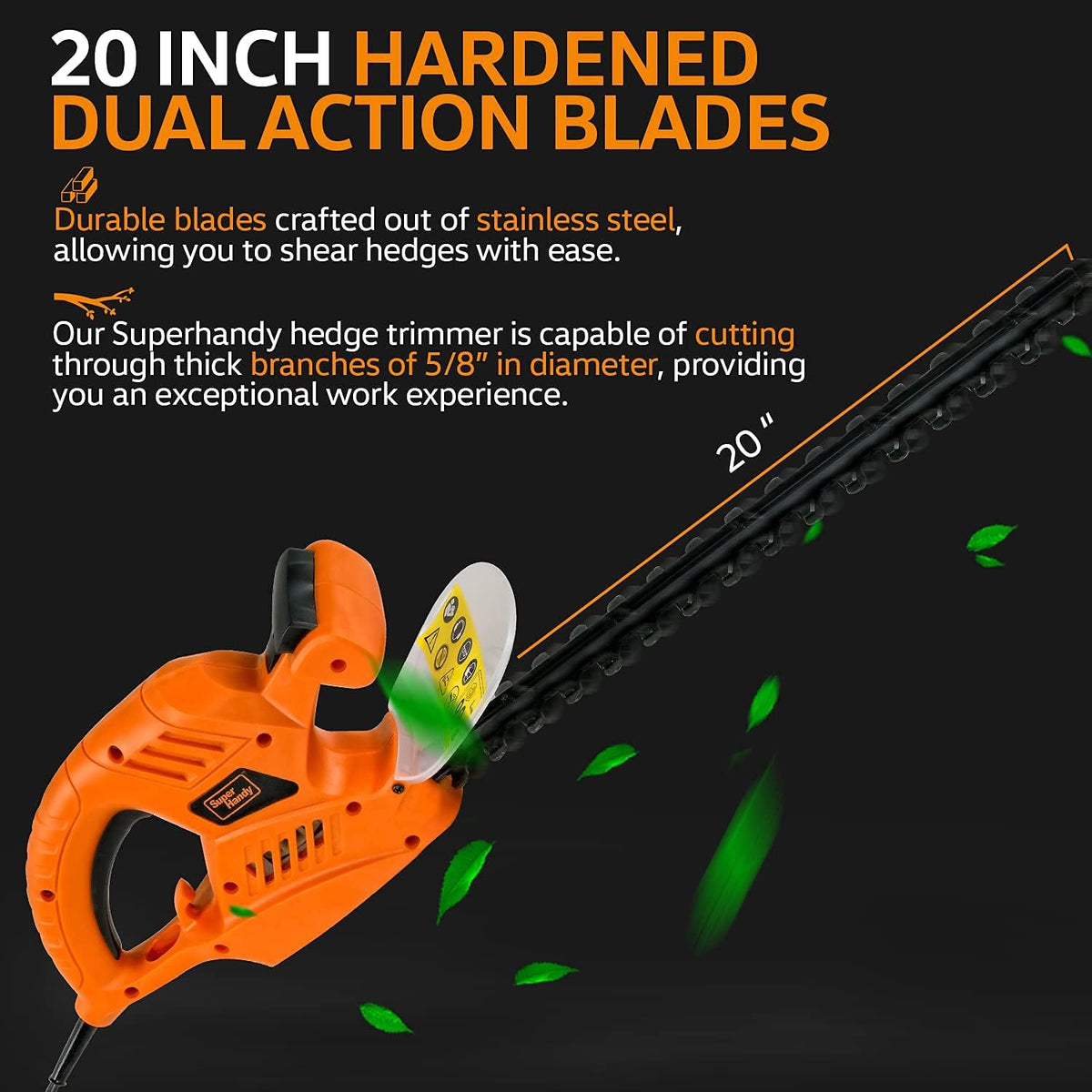 20-Inch Corded Electric Hedge Trimmer U220