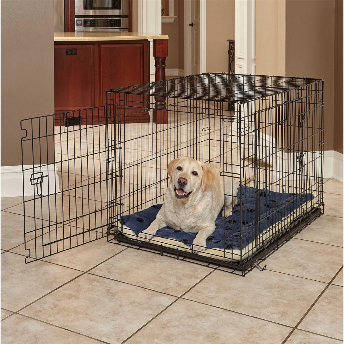 Reversible Paw-Print Pet Bed P864802