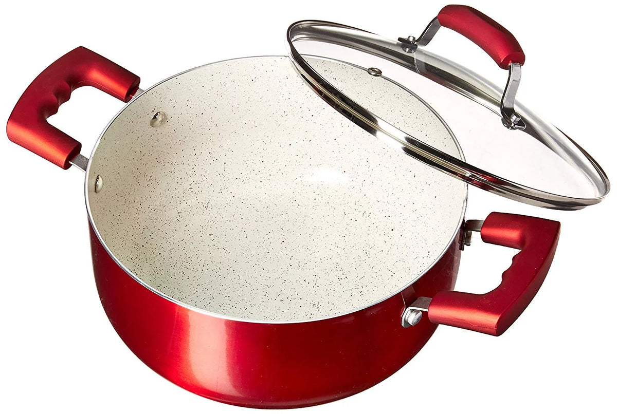 Red 4.9Qt Dutch Oven with Glass Lid S417565