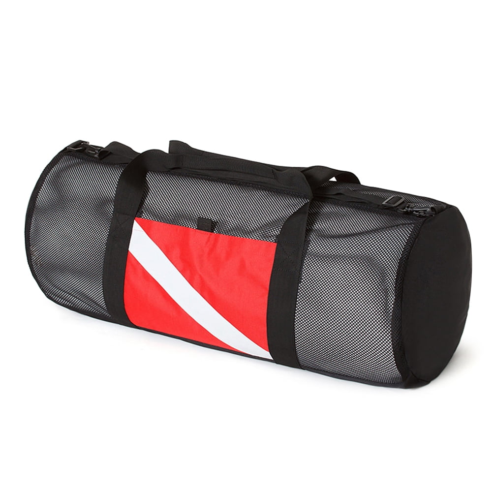 Mesh Duffel Gear Bag for Snorkel Fins Diving Surfing Gear Y447