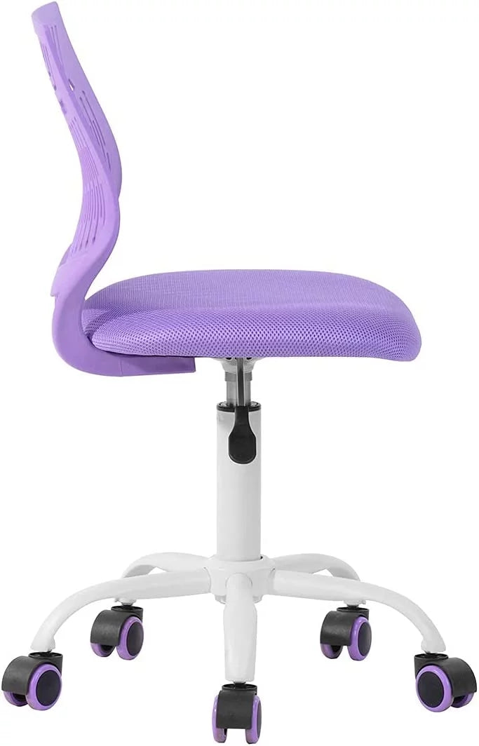 Purple Fabric Task Chair Height Adjustable X80311