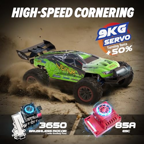 Mini 1:8 RC Car, Remote Control Truck 4X4 Waterproof 2.4GHZ Off Road with 3S Battery G592540