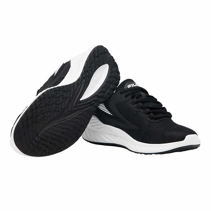 Black Lace-up Athletic Running Shoe L5213