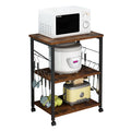 3-Tier Rolling Kitchen Cart with Metal Frame H23912