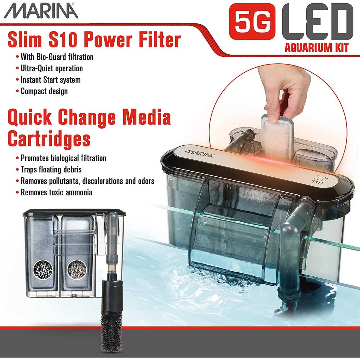 LED Glass Aquarium Kit J8982