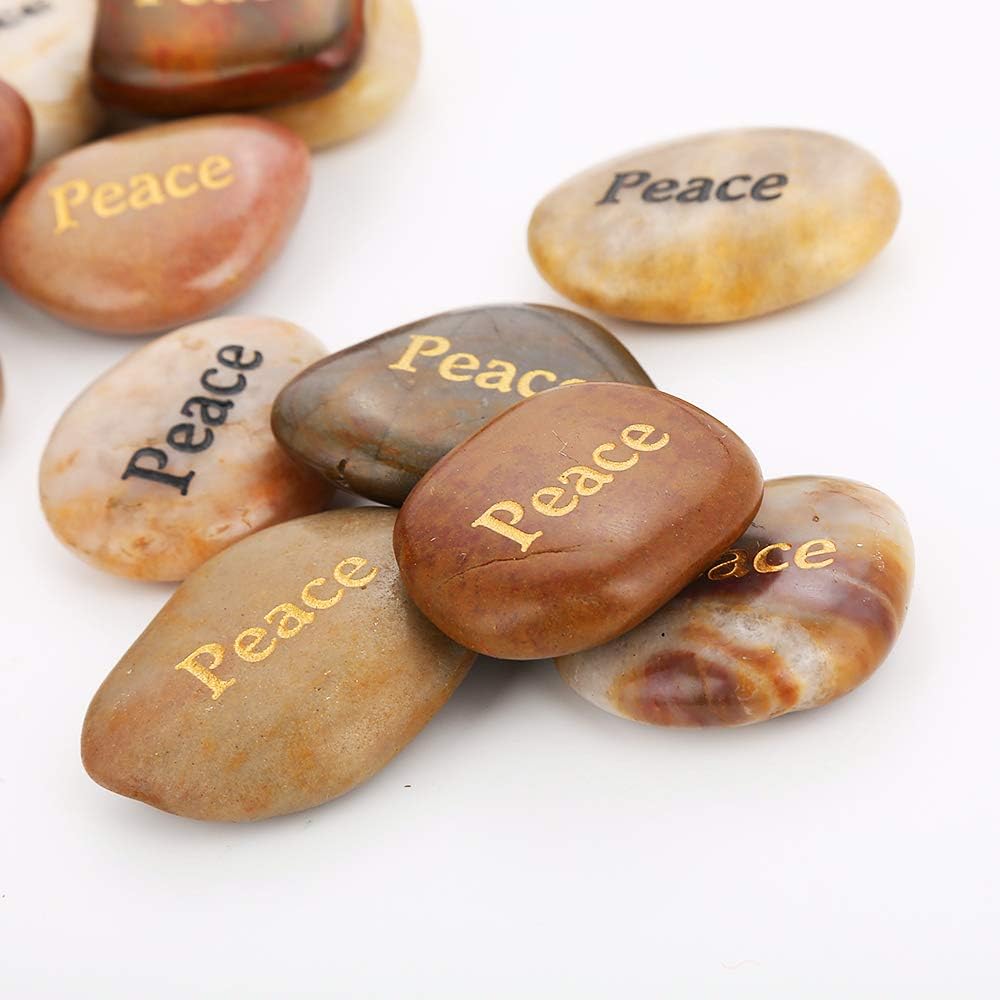 50 PCS Engraved Stones, 2"-3" Each R895592