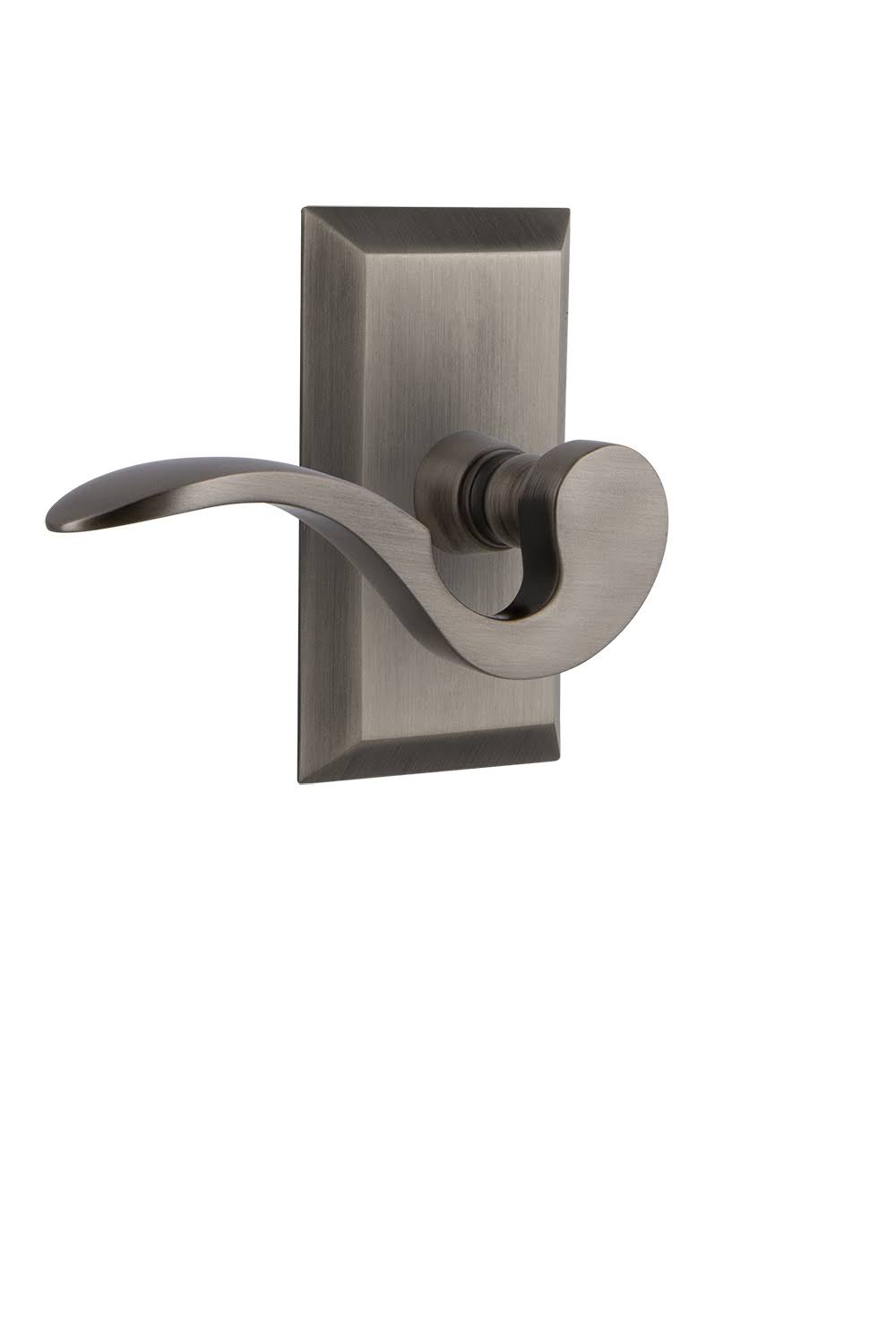 Manor Passage Door Lever Set - Antique Pewter W5804