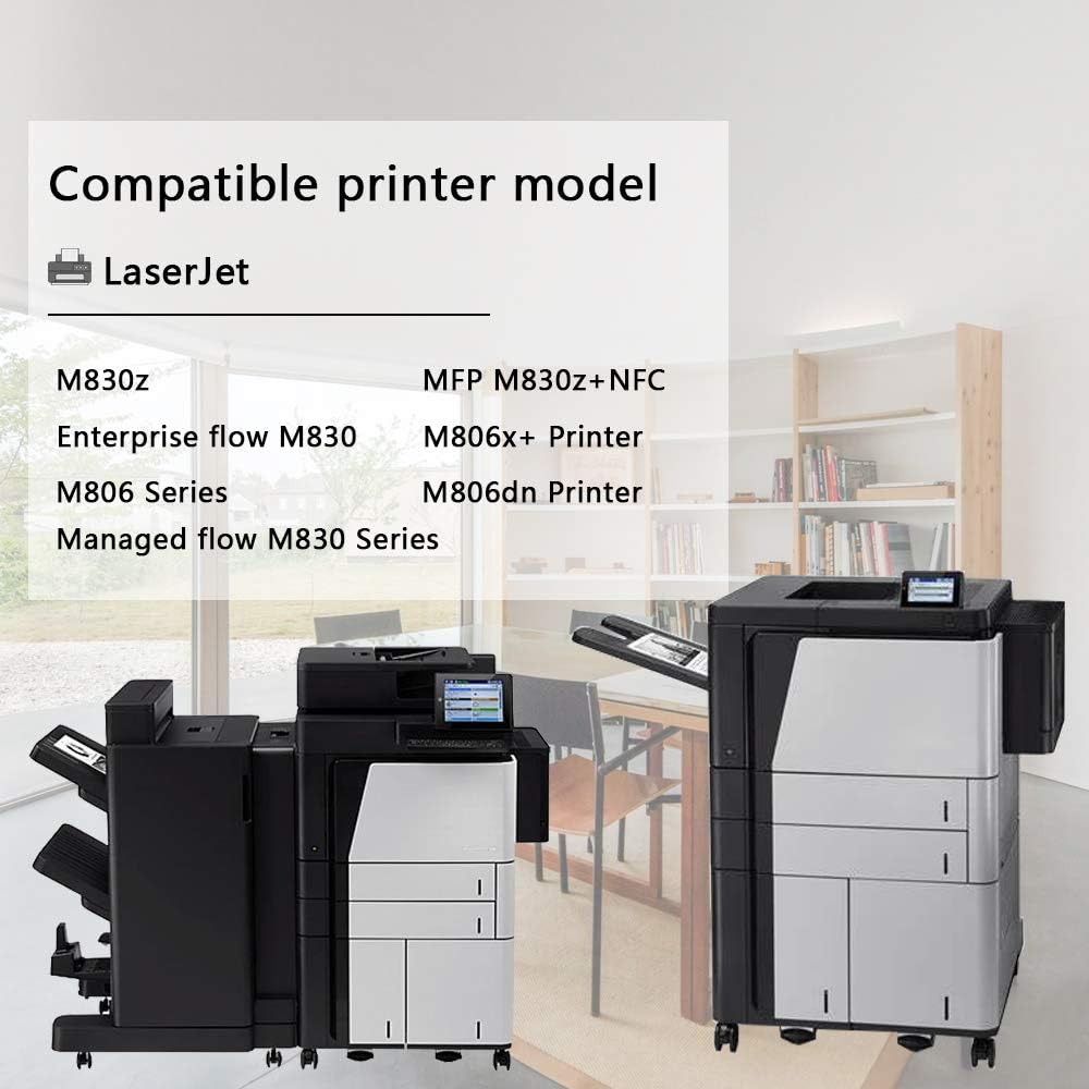 Black 25X 2-Pack Toner Cartridge for HP Printer M806 M830 R471903