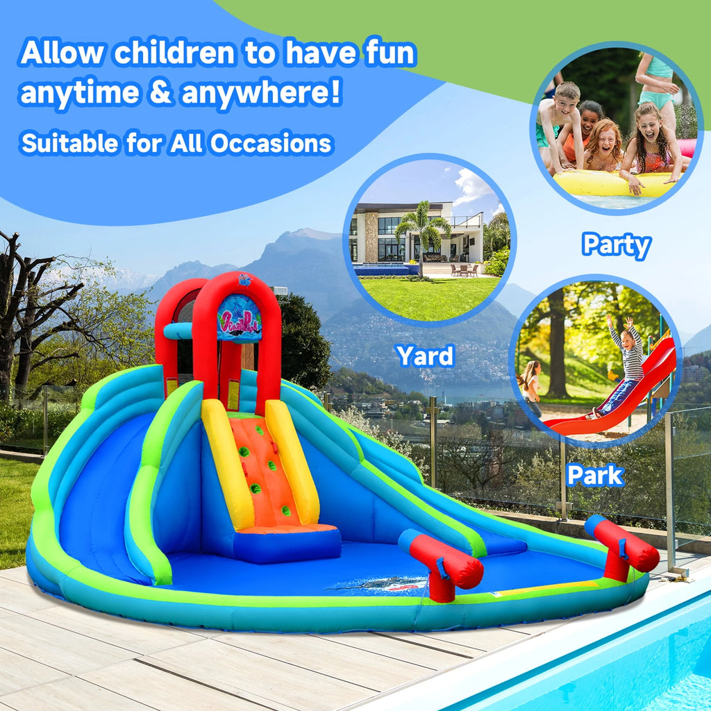 Inflatable Wet & Dry Bounce House with Blower X57775