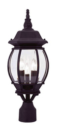 Black 3 Light Outdoor Post Lantern K54929
