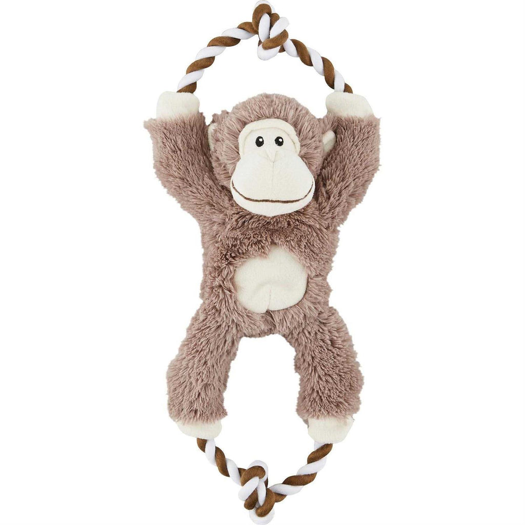 Monkey Plush Rope Squeaky Dog Toy Q871633