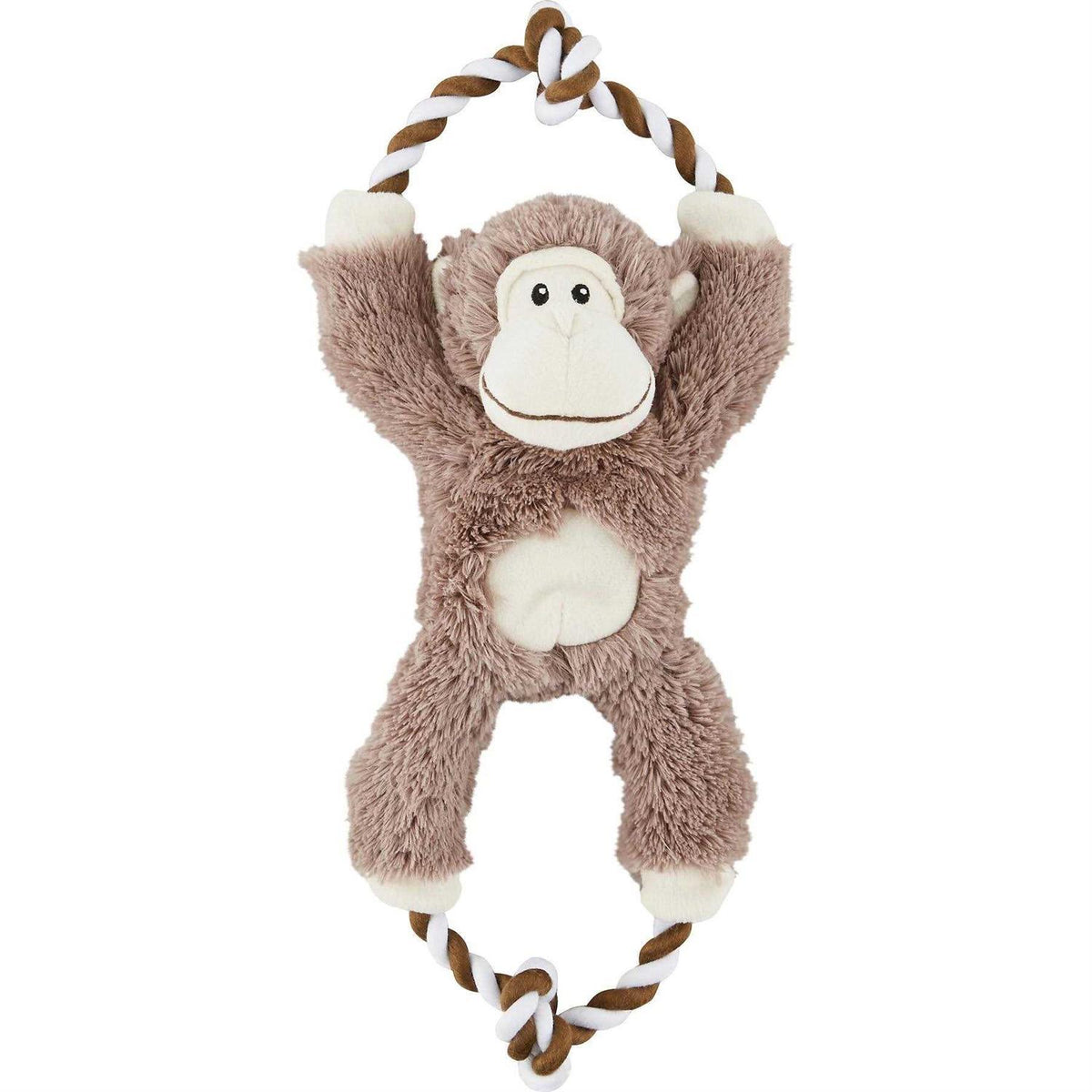 Monkey Plush Rope Squeaky Dog Toy Q871633
