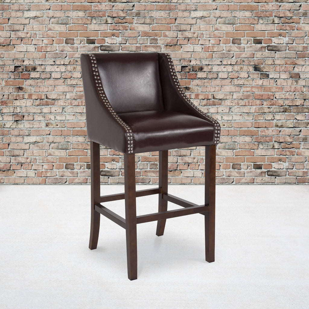 2 Pk Dark Grey Fabric Barstool X14003