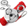Fishing Magnet Kit 350LBS - 1300LBS Upto 1300 lbs Pull Force Strong Neodymium + Rope + Carabiner (500 LBS) T5139