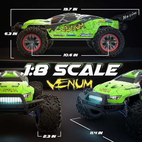 Mini 1:8 RC Car, Remote Control Truck 4X4 Waterproof 2.4GHZ Off Road with 3S Battery G592540