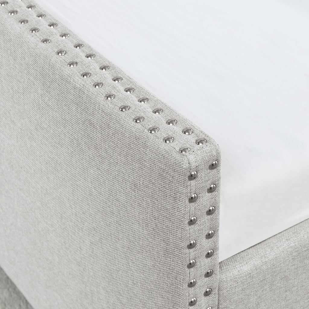 Upholstered Queen Size Daybed with Drawers T768