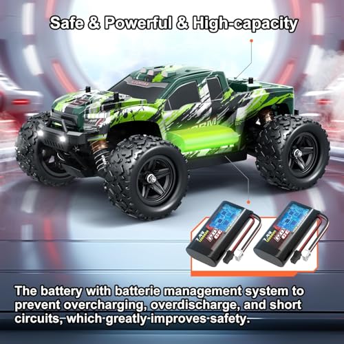 1:18 4WD Off-Road RC Truck with 2 Rechargeable Batteries V1343