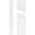 PVC Two Equal Raised Panel Pilaster with Capital and Base (Pair) S913