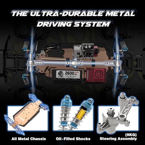 Mini 1:8 RC Car, Remote Control Truck 4X4 Waterproof 2.4GHZ Off Road with 3S Battery G592540