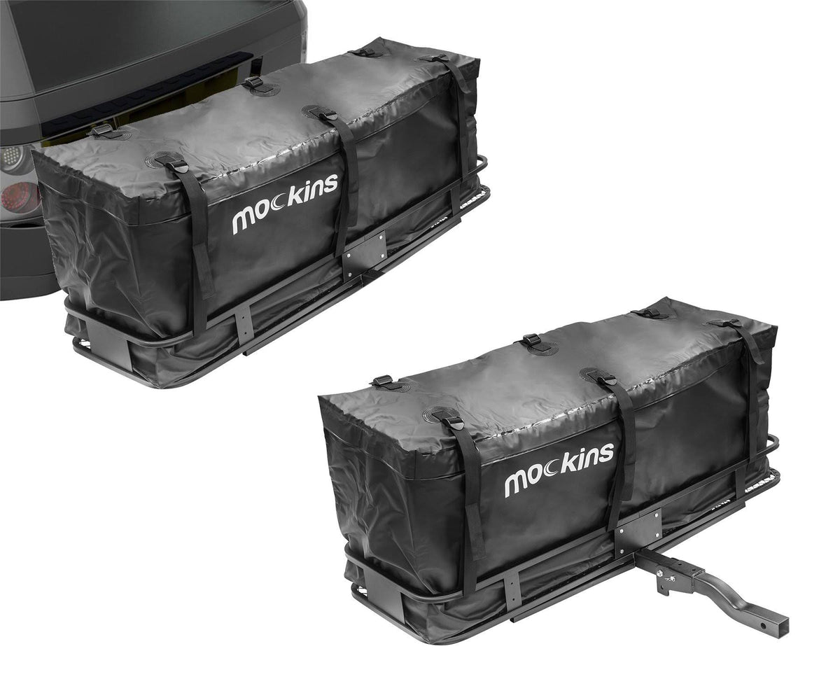 Hitch Mount Steel Cargo Carrier with Cargo Bag and Net V104180