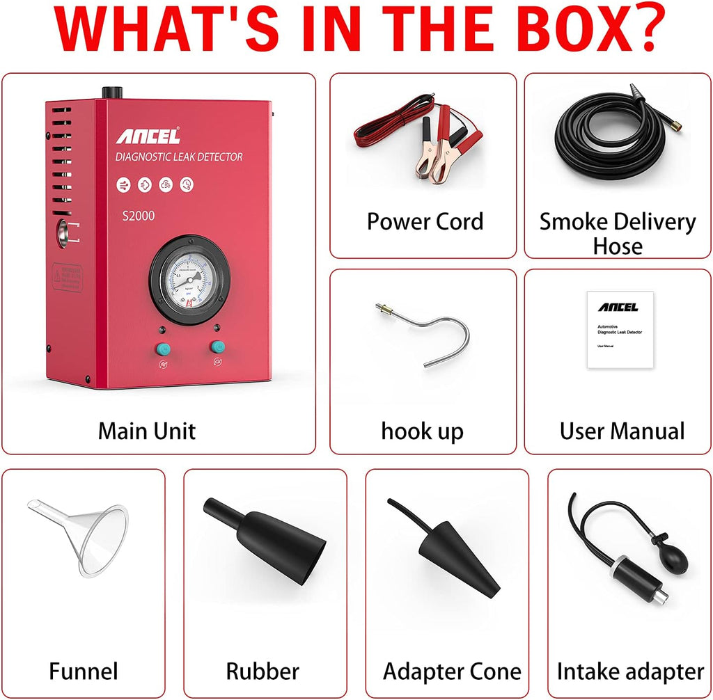 Automotive EVAP Smoke Machine Leak Detector Full Kit Q44893