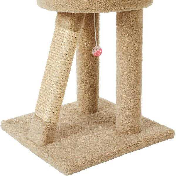 24-in Real Carpet Cat Scratching Perch with Toy K301