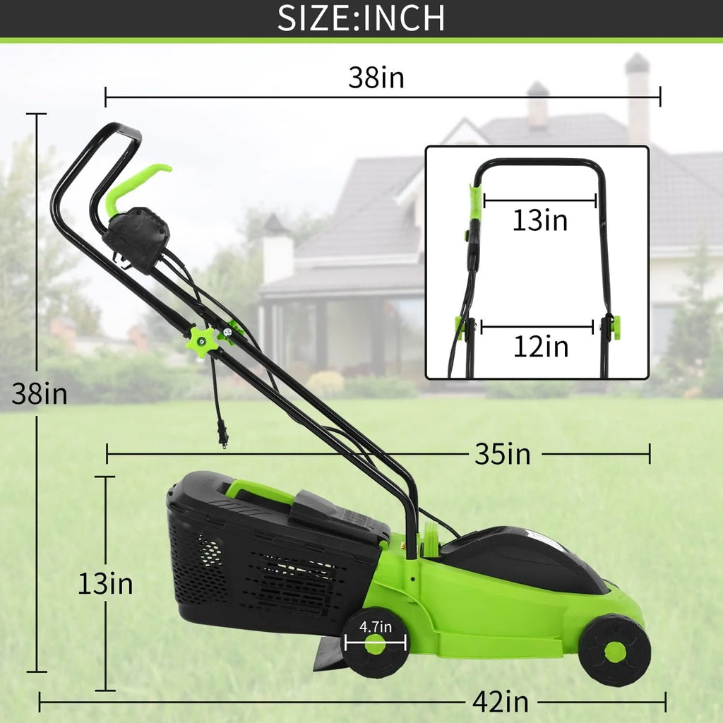 13-inch 12-Amp Electric Lawn Mower with 25L Collection Box W119309