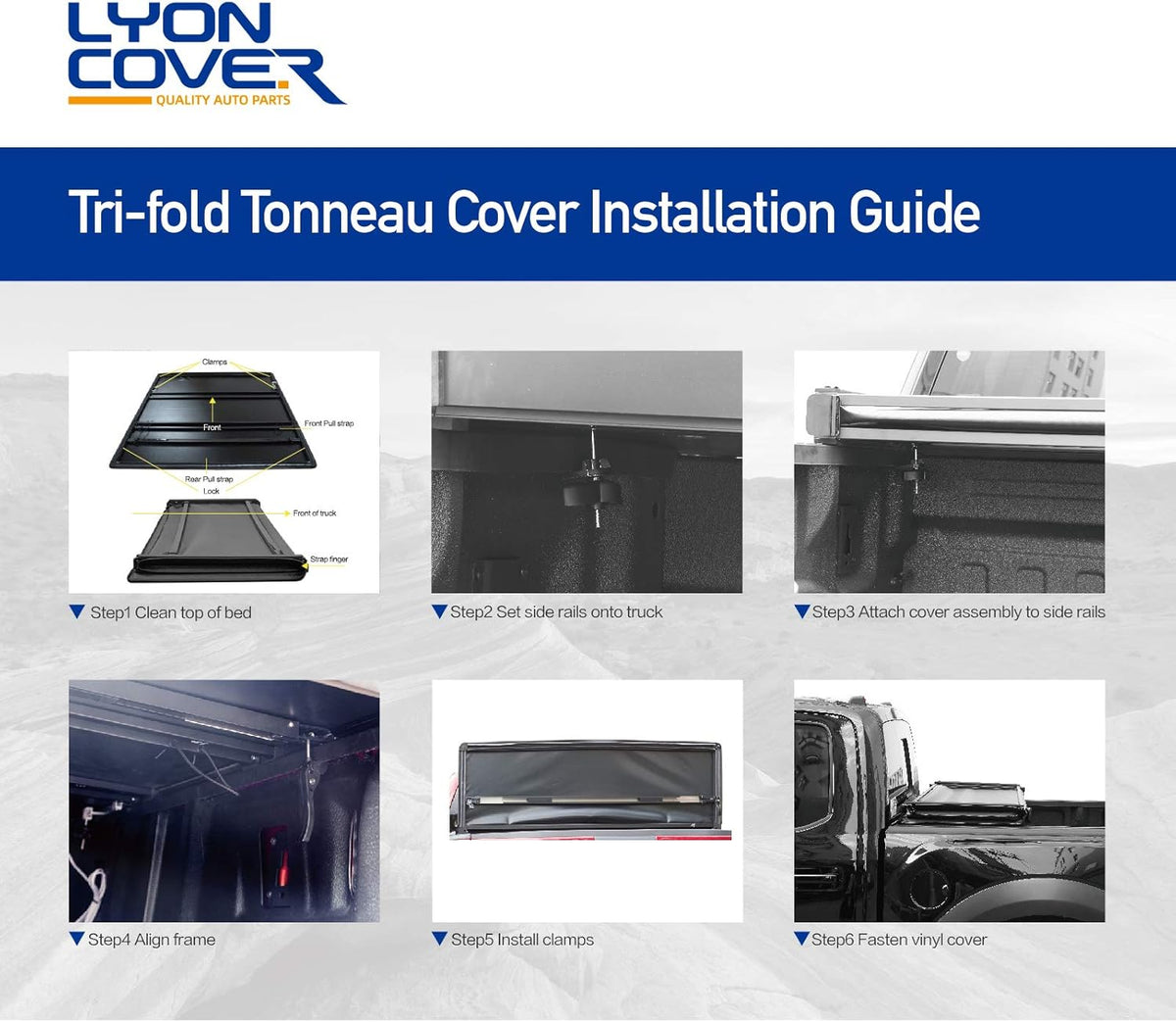 Soft Tri-Fold Truck Bed Tonneau Cover P165821