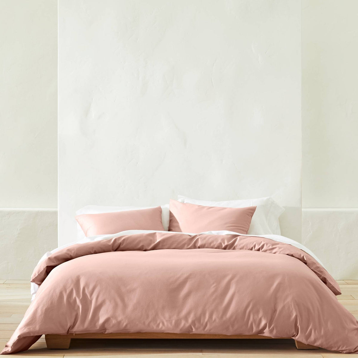 Blush Washed Sateen Duvet & Sham Set D337549