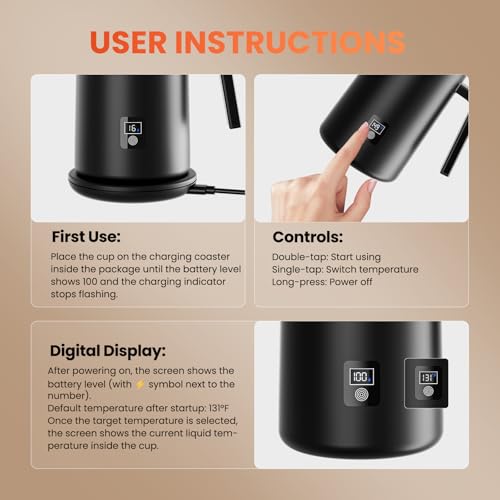 14oz Self Heating Coffee Mug Q4549