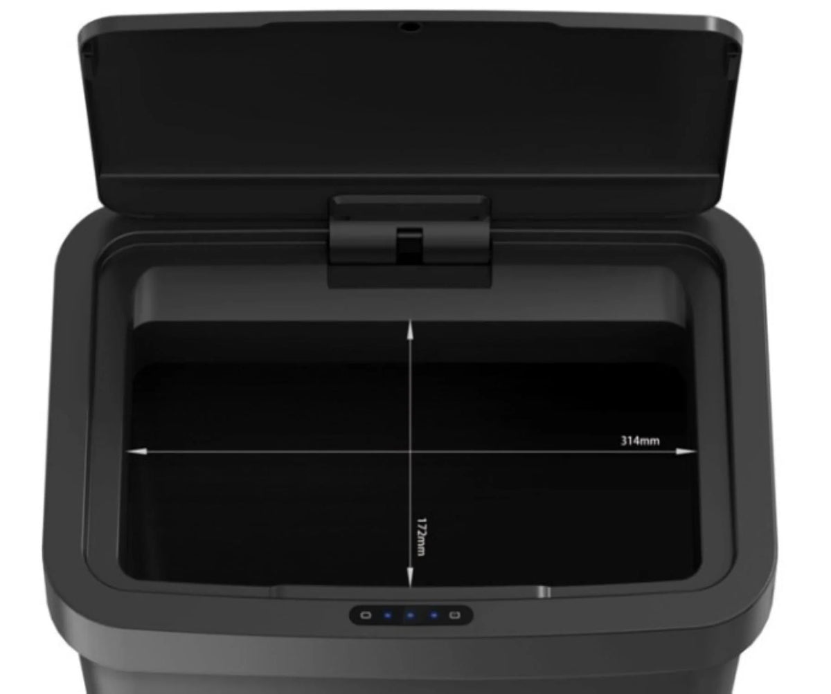 13.2 Gallon Black Motion Sensor Plastic Trash Can X12764