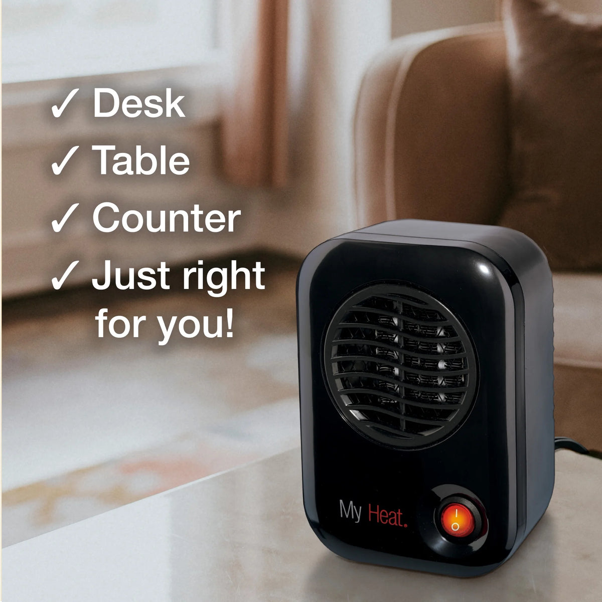 6" 200W Personal Tabletop Space Heater O407